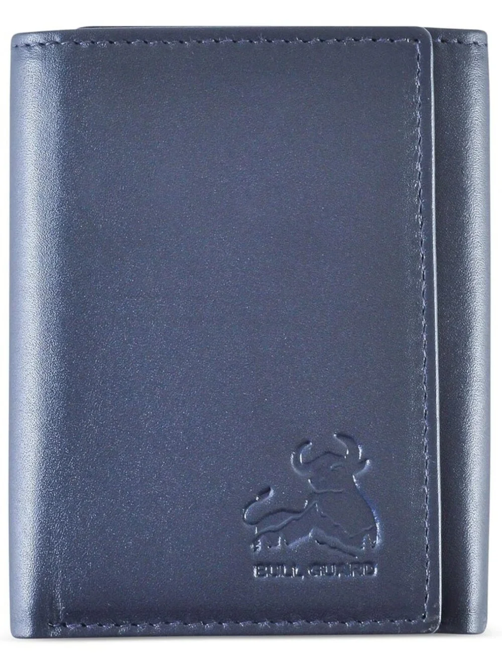 Elegant Trifold Leather Wallet for Men, RFID Blocking, Premium Nappa, Sky Blue